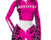 Pink Leopard Pants Set