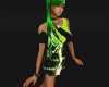 Toxic Green Fairy Dress