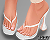 White Sandals .
