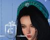 Teal Sweater Beret