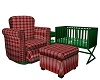 Xmas Crib N Chair 