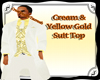 Cream&yllwGold Suit top