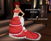 red lace victorian gown