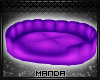 .M. Purple Pet Bed