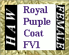 Royal Purple Coat FV1