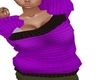 Purple 1Shoulder Sweater