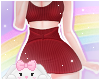 🌙 Knit Dress Cherry