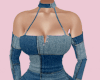 Denim dress blue