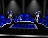 blue/silver 3 couch set