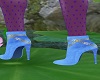 Lisa Babydoll Blue Boots