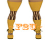 ~F2U~Gold Striped Boots 