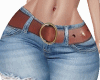RIPPED JEANS + BELT