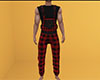 Red Overalls Plaid (M)