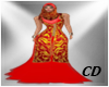 CD Arabic Dress Red Gala