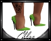Green Boo Heels
