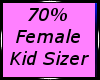 70% Kid sizer