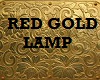 [A] ross red gold lamp