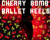 Cherry Bomb Ballet Heels