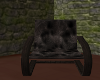 D. wood/fur cuddle chair