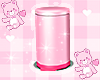 cutie pink trash bin <3