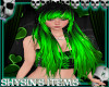 Long Punky Green Sofie