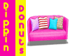 Dippin Donuts Cafe Couch