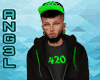 420 JACKET BLACK/GREEN