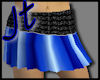 (JT)Blue pleaded skirt