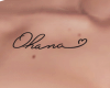 ohana breast tattoo