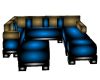 !K61! Blue Brown Couch