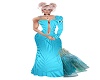 glam detailed  blue gown