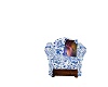 Child's Blu Floral chair