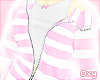 ♡ pink striped hoodie