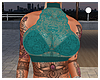 Teal Top with Tattoos