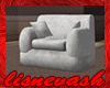  White Suede Chair