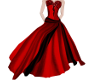 Red Layered Gown