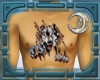 Wolf Rip Out Chest Tatto