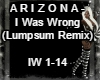 I Was Wrong - Arizona