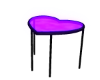 Heart End Table Neon