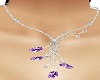Amethyst/diamond necklac
