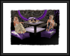 purple table and pilow