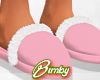 Pink Xmas Slippers