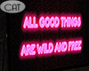 Zebra Wild Neon Sign