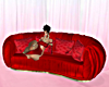 Silky Red Couch