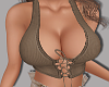 Lace-Front Tank - Taupe