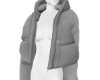 MK White Puffer Jckt (F)
