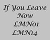Leave Me Now Duet