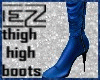 Thigh High Boot Dark Blu