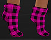Pink Socks Plaid Short F
