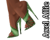 AA Lime Linen Stiletto